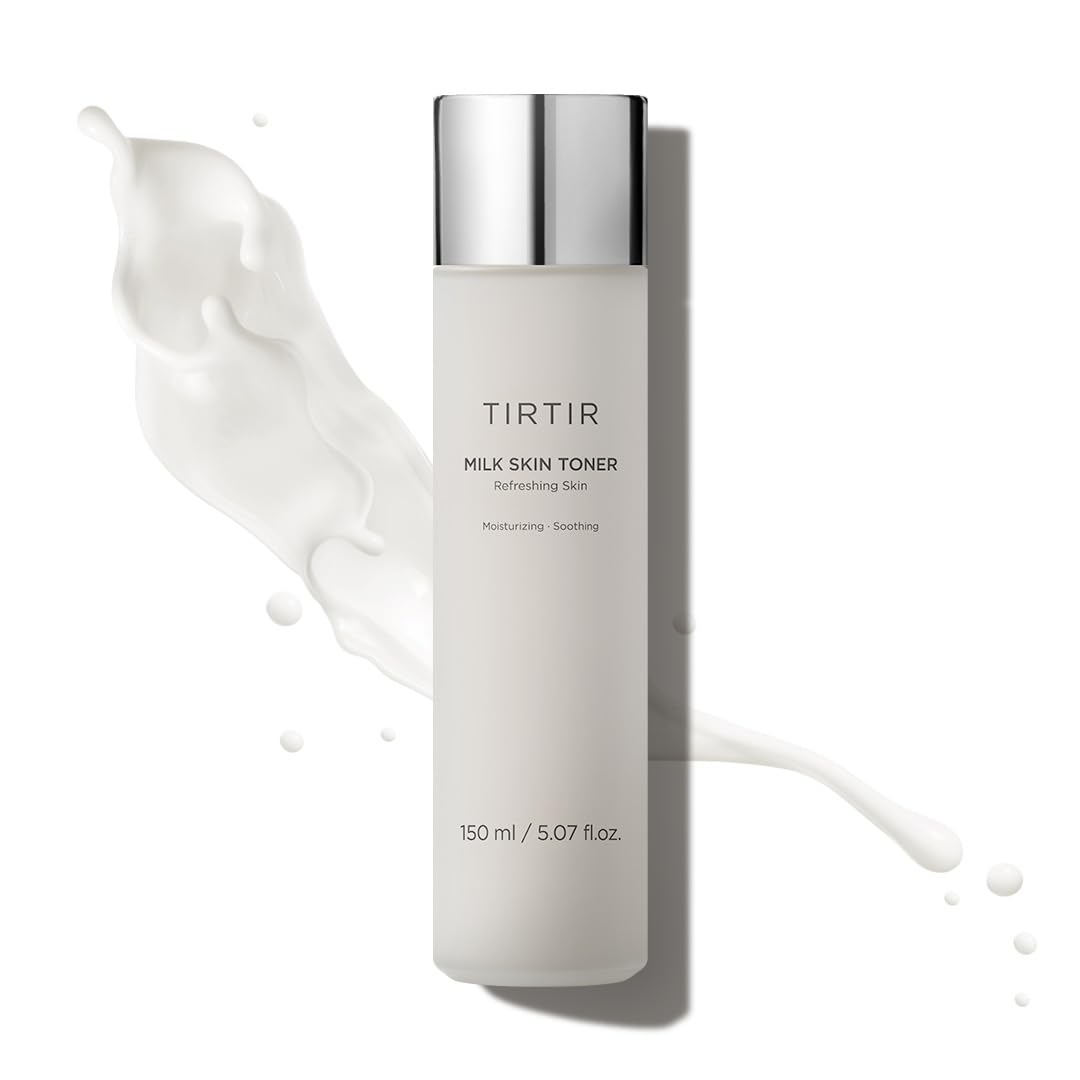 Tirtir Milk Skin Rice Toner | Deep Moisturizing, Instant Glow, 2% Niacinamide, Rice Bran Extract, Ceramide, Panthenol, Cruelty-F