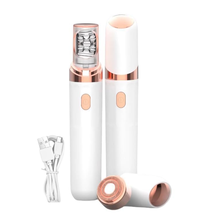 NIUGQXPX Lumisylk Pro Facial Epilator Portable Full Body Hair Shaver for Daily Travel Use (White)