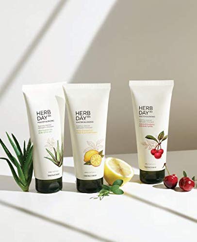 The Face Shop Herb Day 365 Master Blending Cleansing Foam Aloe & Green Tea | Hydrating & Soothing Skin After Cleaning | Facial C
