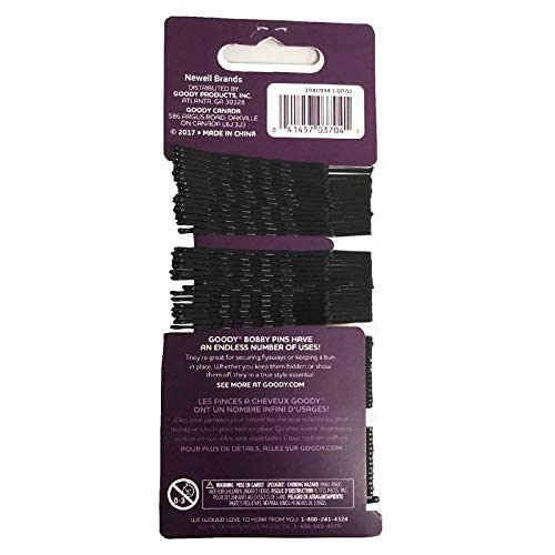 Goody Bobby Pins, Black, 90 Count
