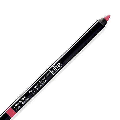 Jolie Cosmetics Waterproof Gel Lip Liner - Super Smooth, Extra Long-Wear (Raspberry)