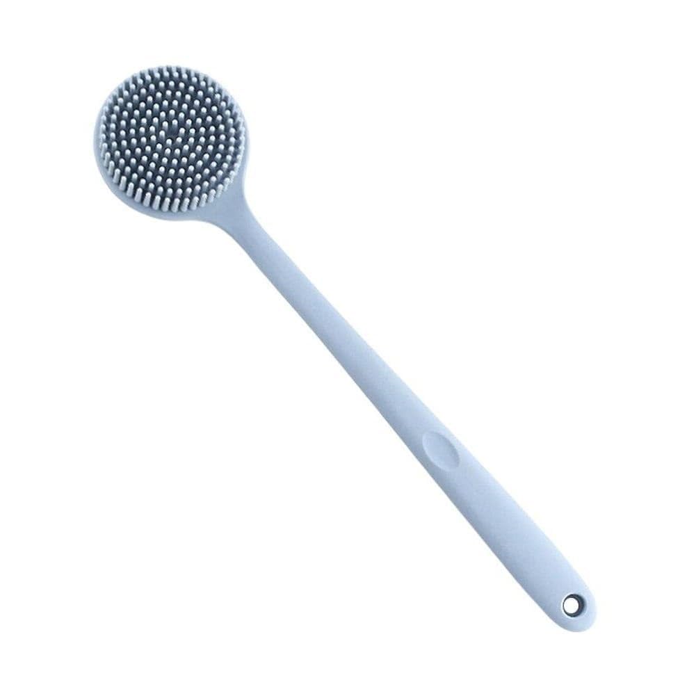 ESZAZX Soft Silicone Back Scrubber Shower Bath Body Brush with Long Handle Dirt_Removal Back Scrubber | BPAFree | for Men and W