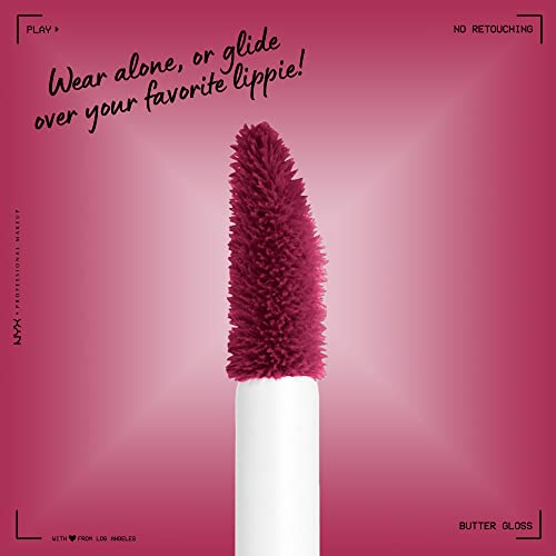 NYX PROFESSIONAL MAKEUP Butter gloss, Non-Sticky Lip gloss - Devils Food cake (Deep Plum)