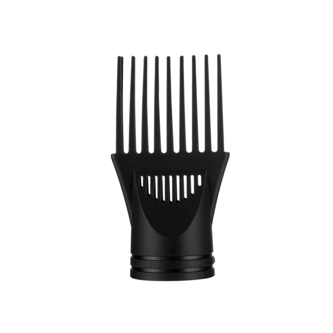 Hair Dryer Diffuser, Professional Hairdressing Blow Cover, Comb Attachment Nozzle for Hair Dryers, Black