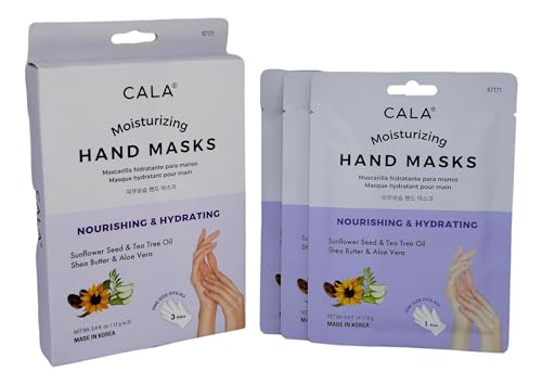 Cala Moisturizing hand masks 3 count, 3 Count