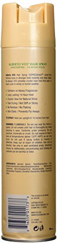 Alberto Vo5 Crystal Clear 14 Hour Hold Hair Spray Regular, 8.5 Ounce