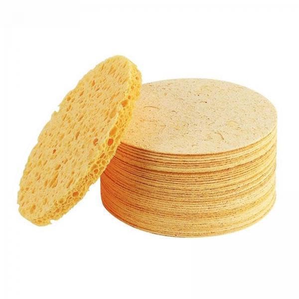 Ecomistiq 3Xcompressed Facial Sponges For Face Cleansing Reusable Cosmetic Sponge| Applicators & Cotton| Makeup Tools Accessorie