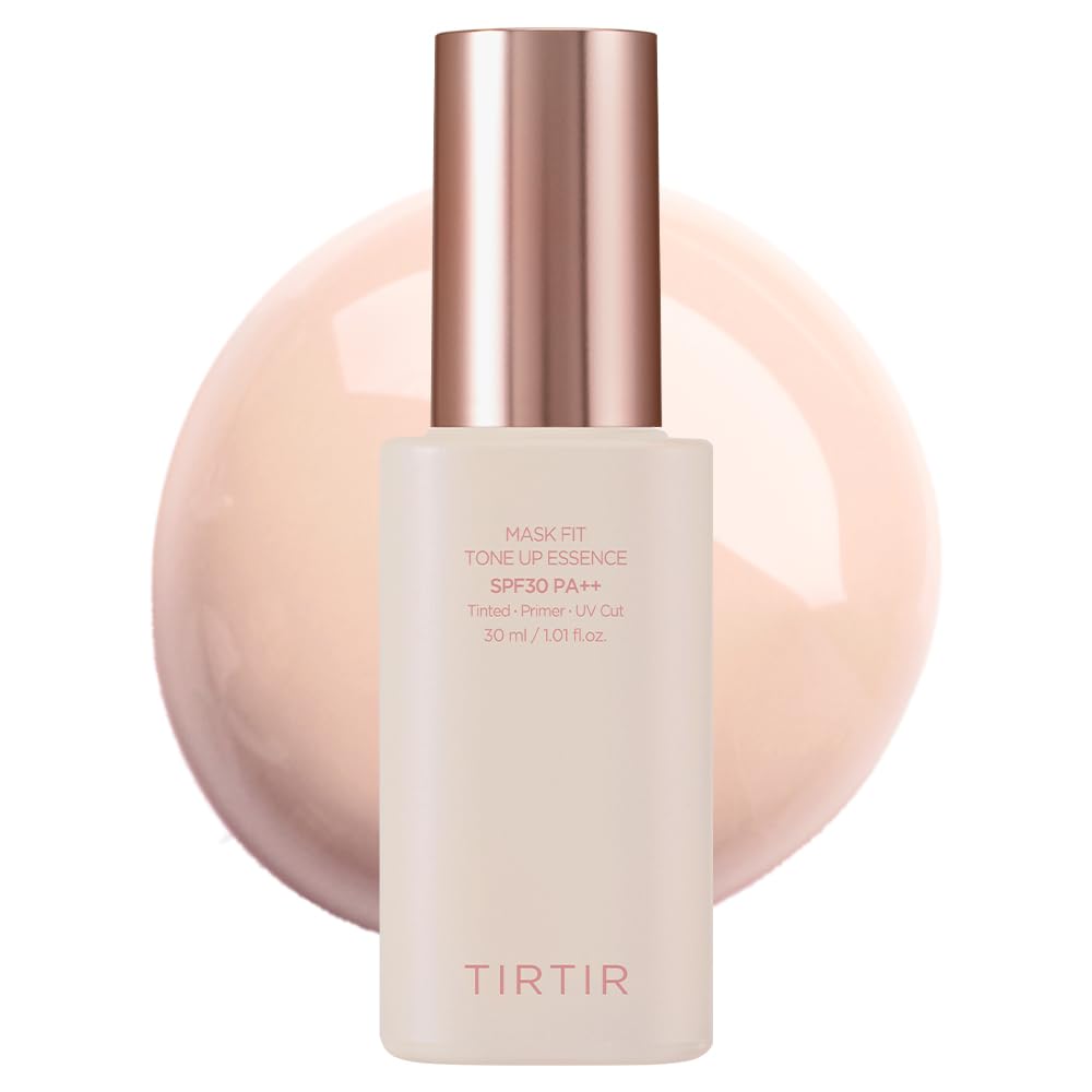TIRTIR Mask Fit Tone Up Essence | Tinted Moisturizer, All-in-one base, Glass skin look, Deep Hydration, Long-lasting, Natural Co