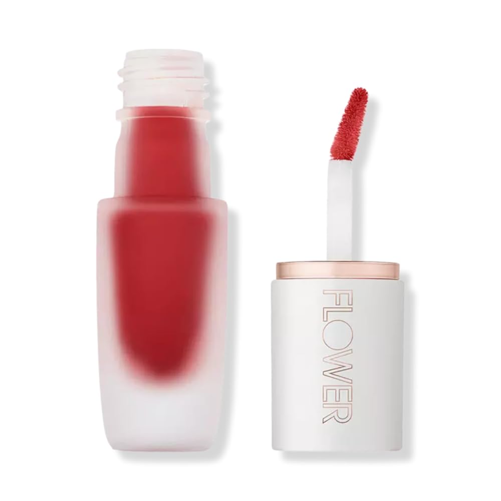 Flower Beauty By Drew Barrymore Perfect Pout Lip Color - Soft Matte Finish - Liquid Lipstick - Comfortable + Lightweight Feel (I