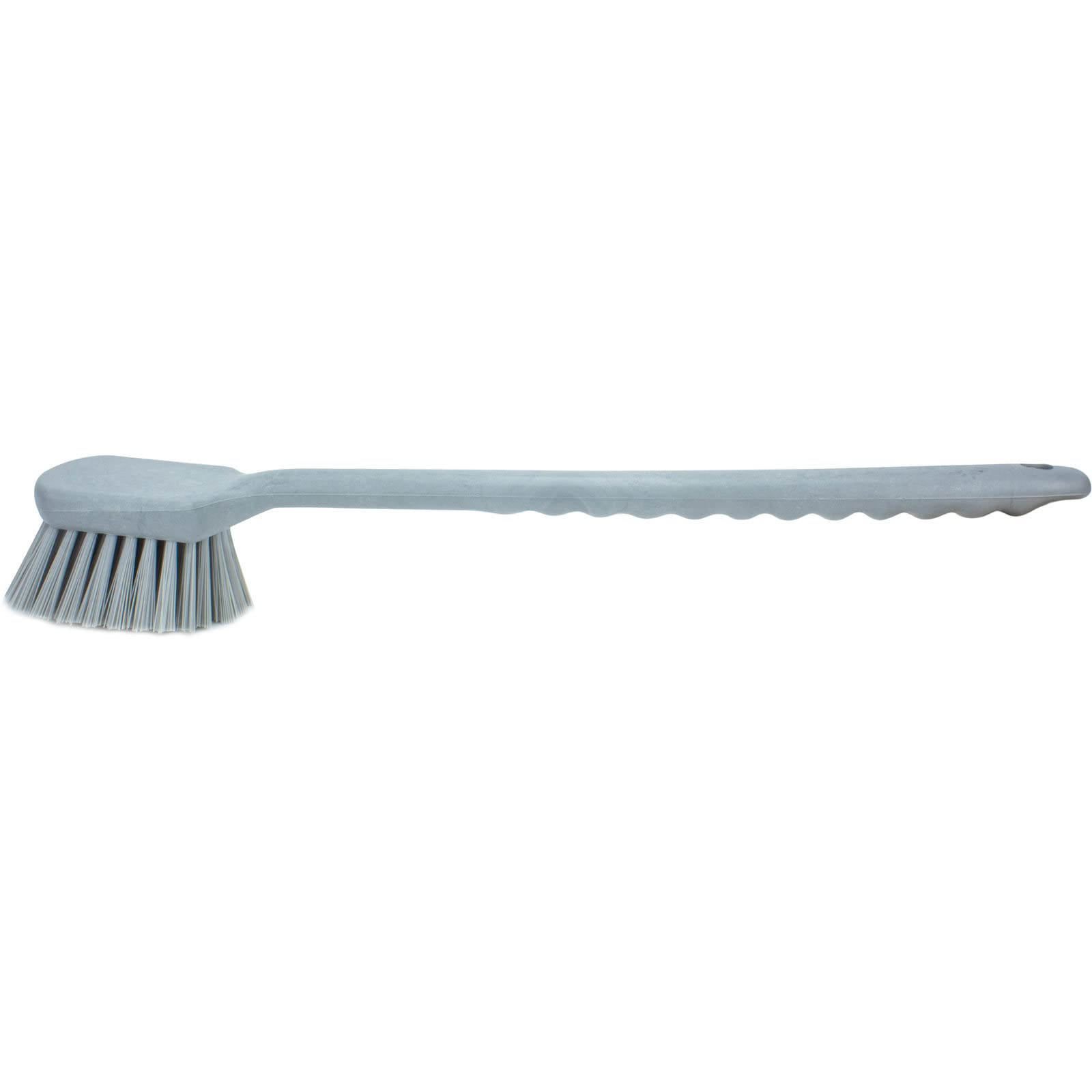 SPARTA 40501EC23 Plastic Large Scrub Brush, Kitchen Brush, Utility Brush With Long Handle For Cleaning, 20 Inches, Gray, (Pack o