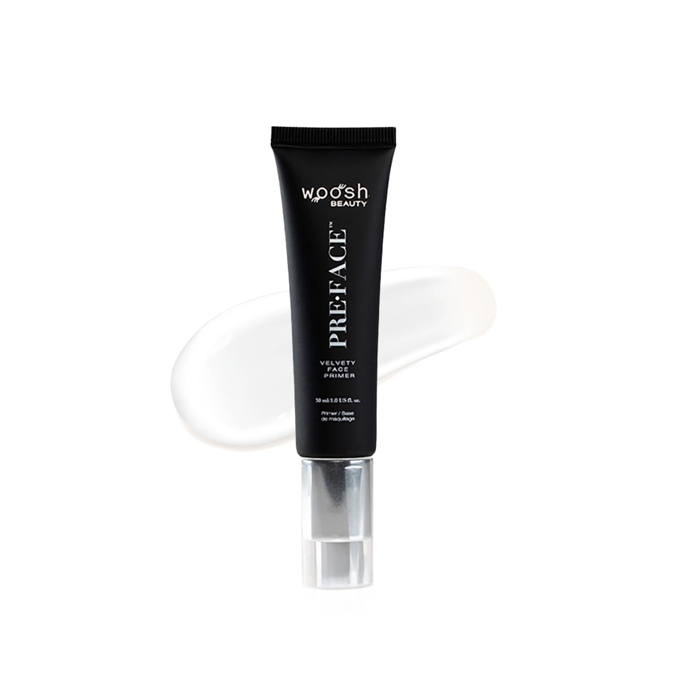 Woosh Beauty, PreFace Velvety Face Primer, Hydrating & Long Lasting, Vegan, Pore Minimizer & Wrinkle Filler, Grips your Makeup (