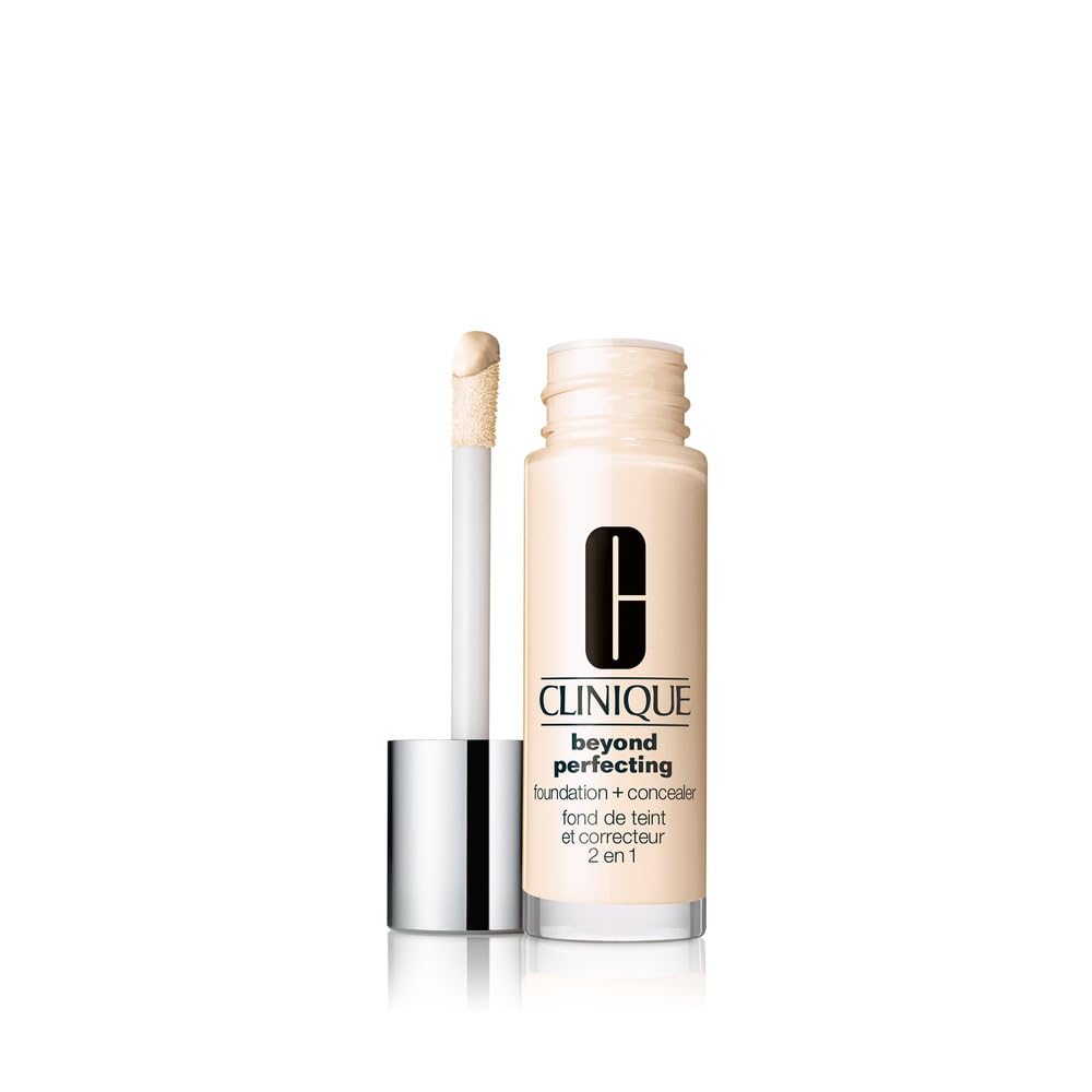 Clinique Beyond Perfecting Liquid Lightweight Full Coverage Foundation + Concealer For Dry Combination to Oily Skin Types, Custa
