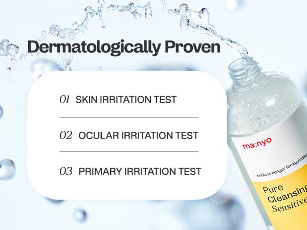 Ma:Nyo Pure Cleansing Water | Triple Micellar Technology For Sensitive Skin, Makeup Remover & Hydrating Cleanser, Korean Skincar