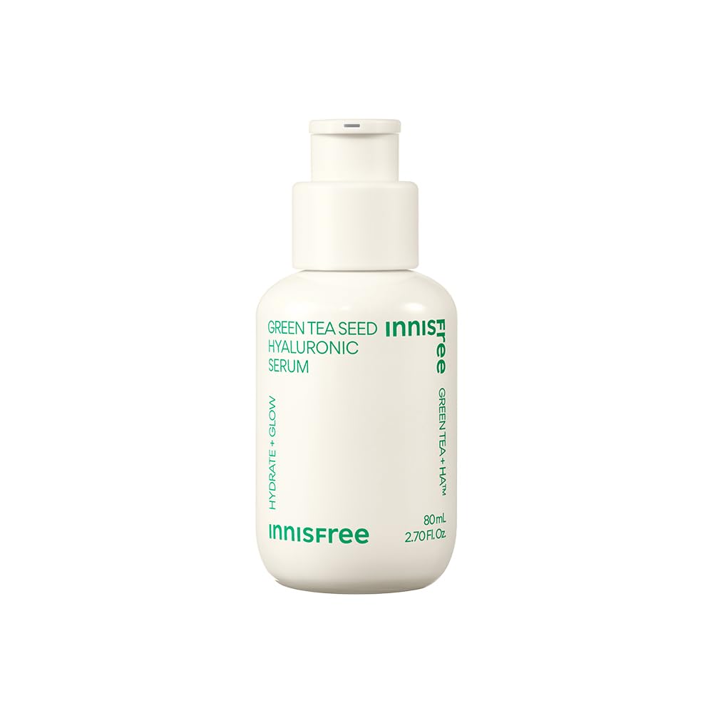 Innisfree Green Tea Seed Hydrating Serum 80Ml With Hyaluronic Acid, Korean Face Serum For Glow & Hydration For All Skin Types