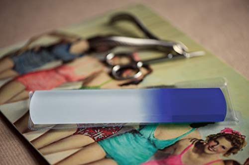 Foot Scrubber - Handmade Glass Foot File - Pedicure Rasp - Genuine Czech Tempered Glass - Corn & Dead Skin Remover - Calluses -