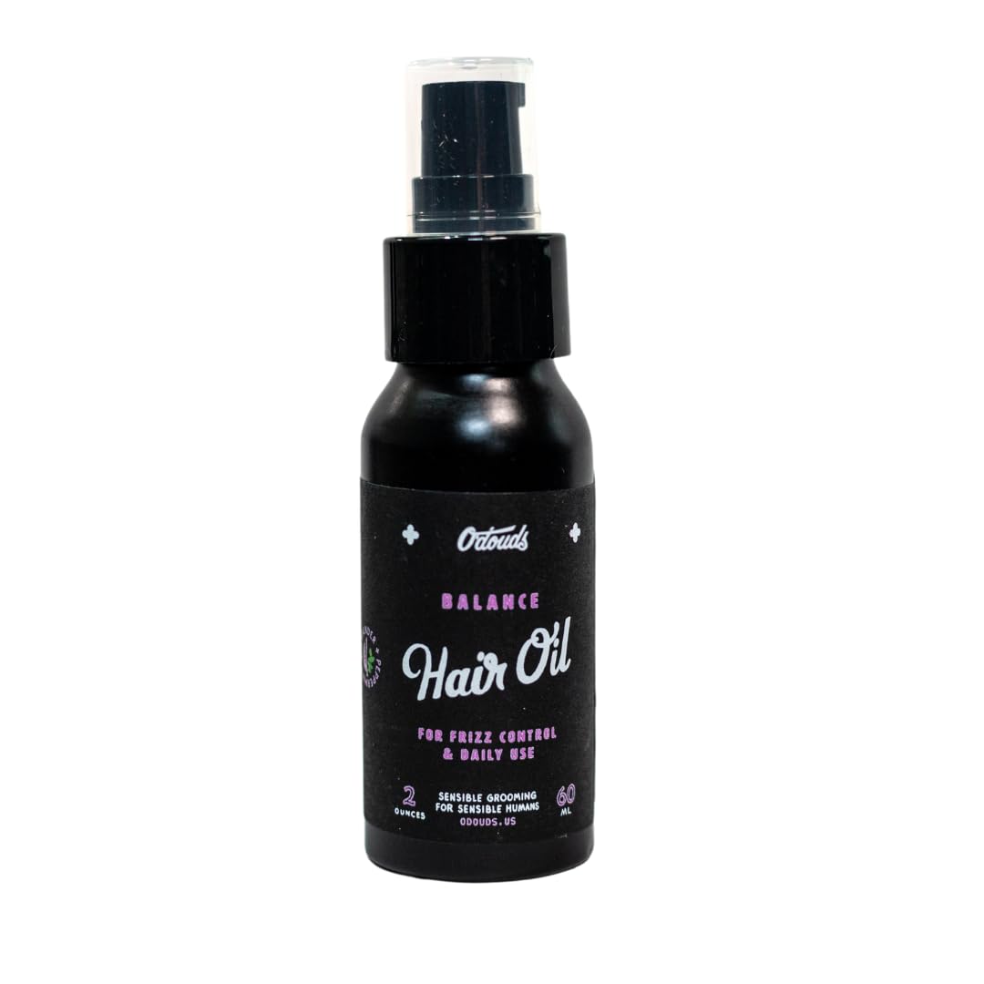 ODouds Balance Hair Oil  Daily Control for Dry, Flyaway & Frizzy Hair  Conditions, Hydrates & PreHeat Protection  PlantBas