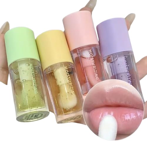 Kawai Juicy Fruit Flavored Lip Oil Glossy Hydrating Lip Gloss  MoisturizingJelly Lip Essence Plumping Mirror Shine  Lip Line 
