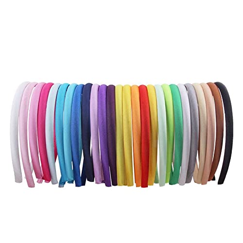 Ghelonadi Plastic Plain Headbands For Girls Women Diy Hair Band Combo Pack Multicolor (12 Pcs)