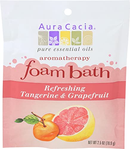 Aura Cacia Foam Bath, Tangerine/Grapefruit, 2.5 Ounce
