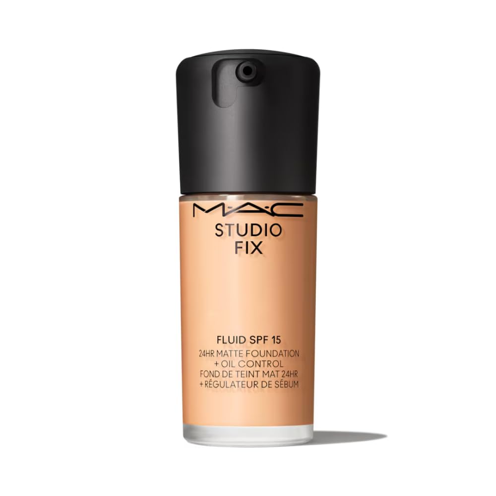 MAC Studio Fix Fluid SPF 15 24HR Matte Foundation + Oil Control, NC18, 1 Ounce