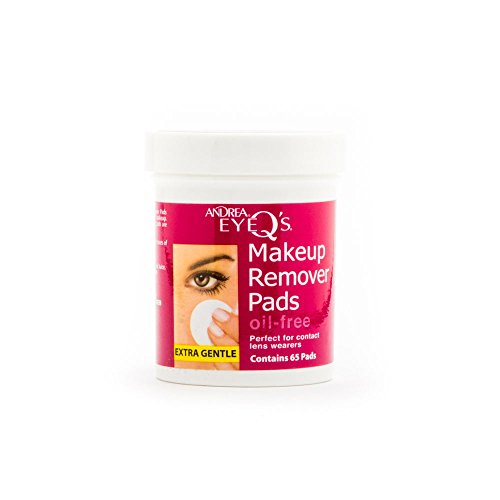 Andrea Eye Qs Oil-Free Eye Makeup Remover Pads, 65-Count (Pack Of 3)
