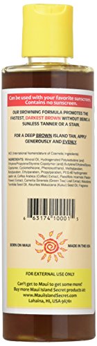 Maui Island Secret Browning Formula 8 oz - Darkest Brown, Model MIS-B, Ideal for Flawless Brows