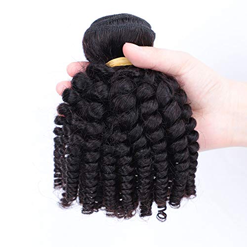 Violet Brazilian Human Hair Funmi Curly Hair 3 Bundles 12Inches Same Size Unprocessed Virgin Hair Afro Kinky Curly Fummi Bouncy