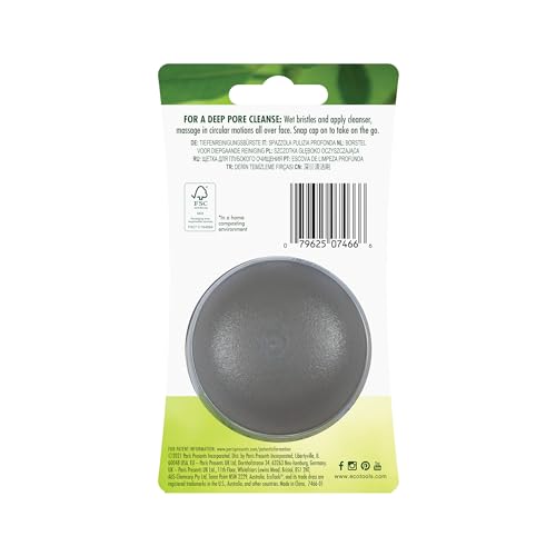 Ecotools Deep Cleansing Facial Brush, For Facial Cleansers & Balms, Removes Oil, Dirt & Impurities, Exfoliating, Revives Dull Sk