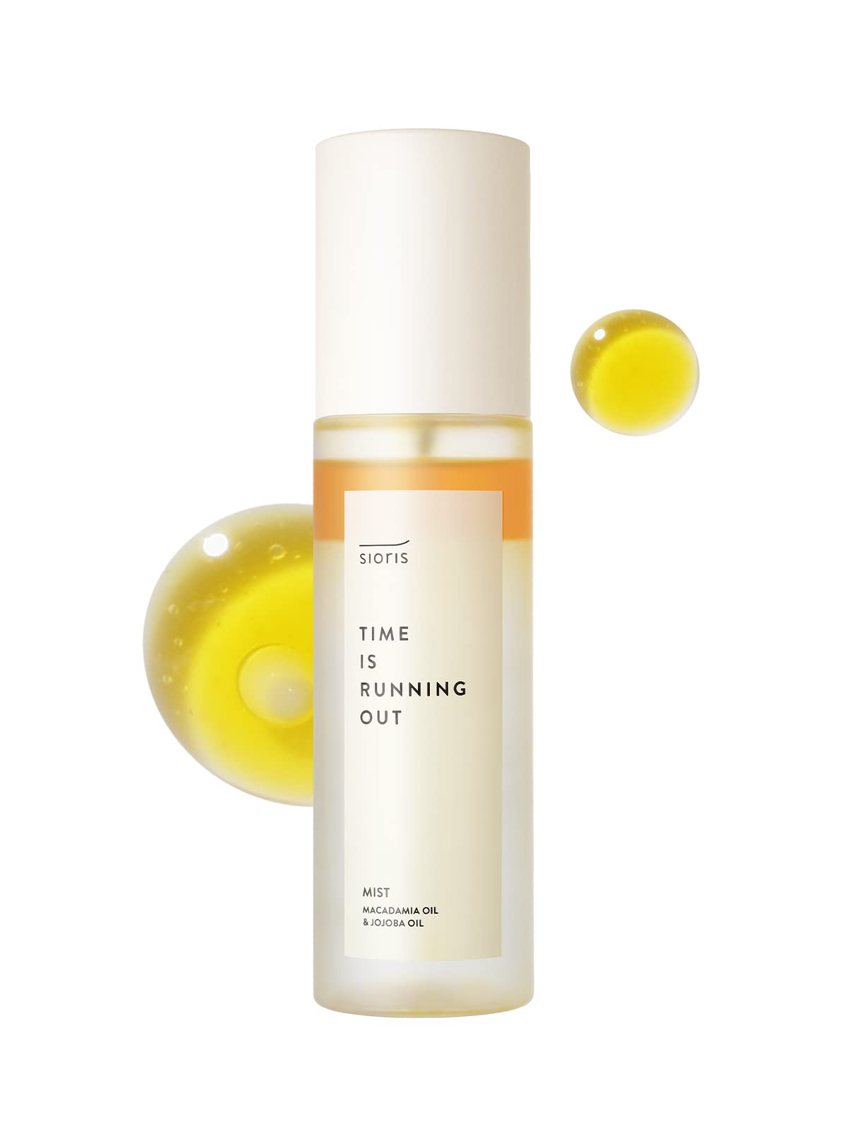 SIORIS Time Is Running Out mist 3.38 Fl oz, Organic and vegan face mist for Sensitive skin, jojoba oil for moisture lock, enrich