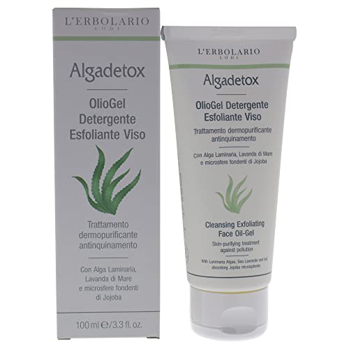 Cleansing Exfoliating Face Oil-Gel - Algadetox By Lerbolario For Unisex - 3.3 Oz Cleanser
