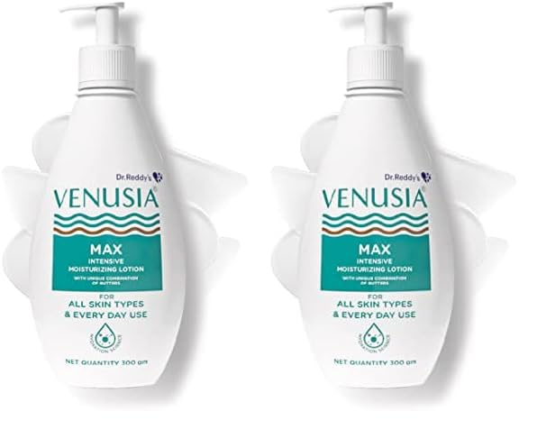 Venusia Max Moisturiser Lotion For Everyday Use For Dry Skin, Contains Shea Butter, Mango Butter, Aloe Butter & Cocoa Butter. Pa