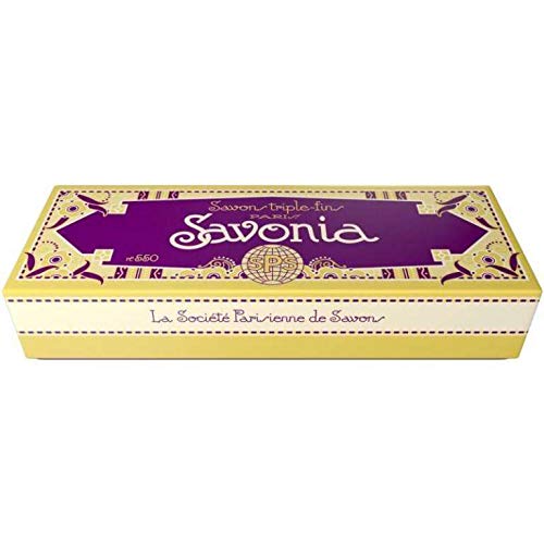 LA SOCIETE PARISIENNE DE SAVONS SAVONIA (Tuberose & Musk) Boxed Soap | Made in France | Traditional French Soap | Hand-wrapped |