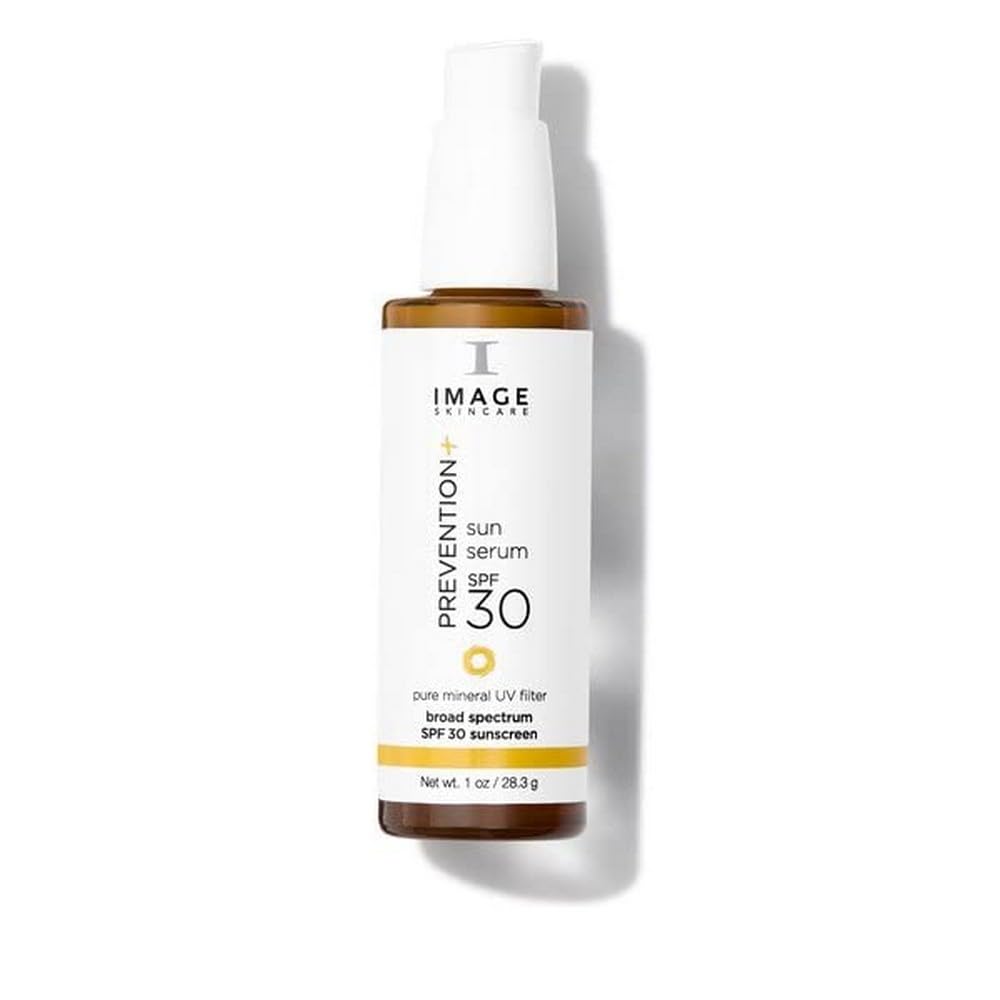 Image Skincare, Prevention+ Sun Serum Spf 30 Mineral Sunscreen For Face, Non Comedogenic, Wear Under Makeup, Perfect Travel Size