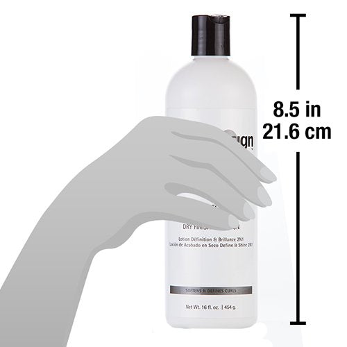 Design Essentials Define & Shine 2-N-1 Dry Finishing Lotion, 16 Ounce