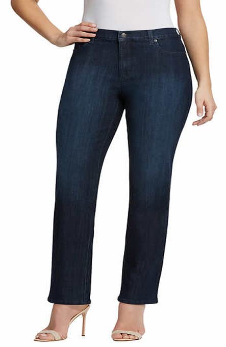 Gloria Vanderbilt Womens Classic Amanda High Rise Tapered Jean For Women - Port Blue 8