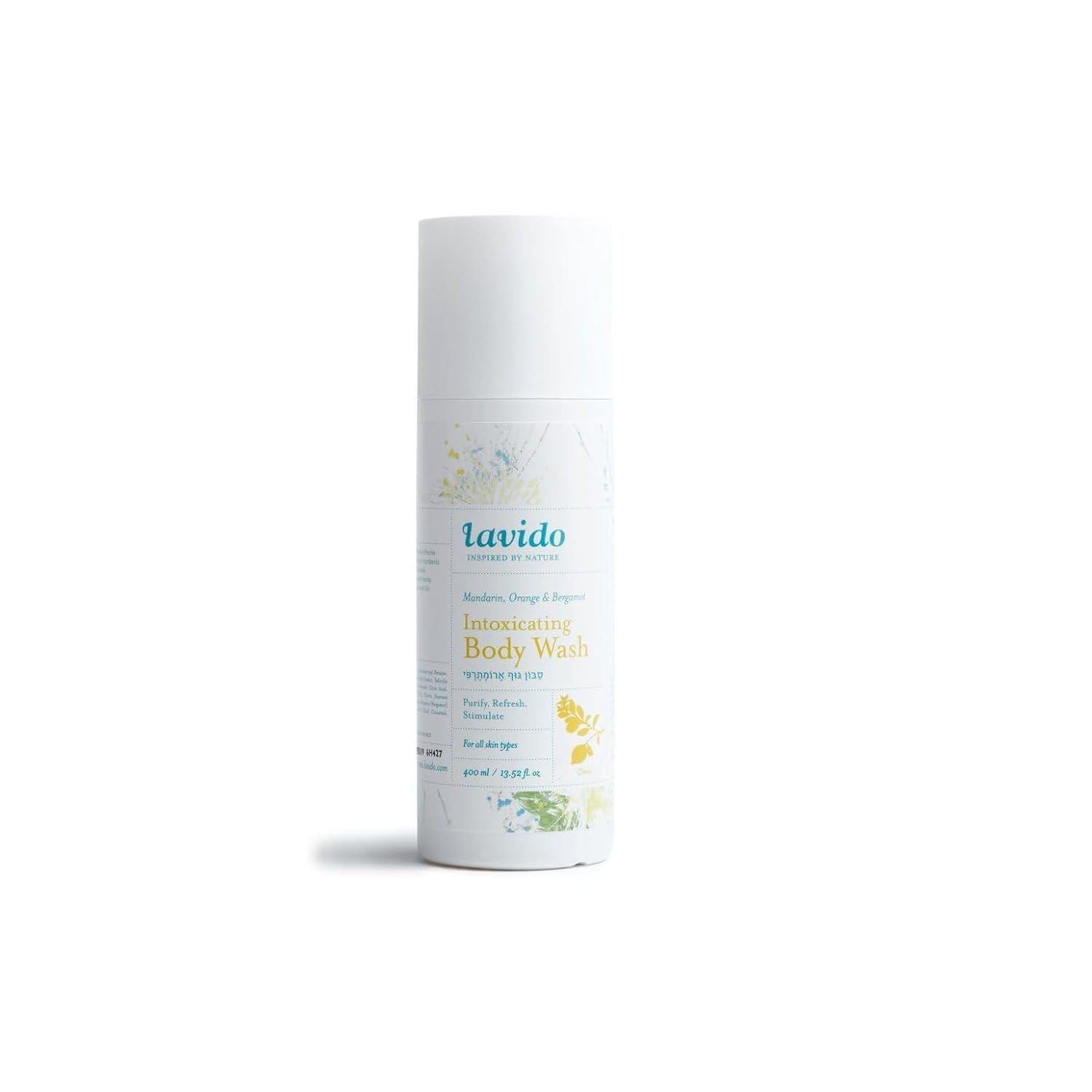 Lavido - Natural Mandarin Intoxicating Body Wash | Cleanse, Refresh + Hydrate Skin (13.5 fl oz | 400 ml) PACKAGING MAY VARY