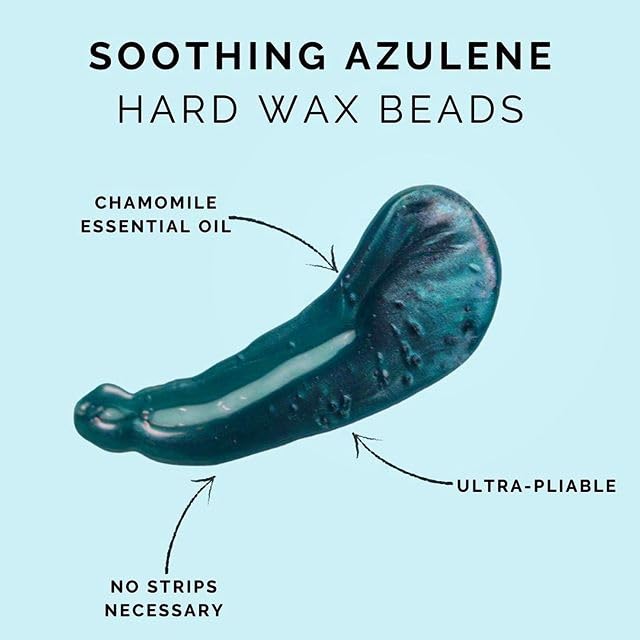 Gigi Hard Wax Beads, Soothing Azulene Hair Removal Wax For Sensitive Skin, 14 Oz