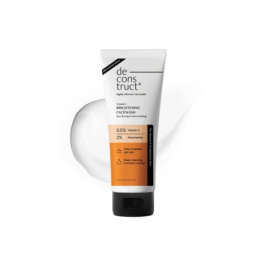 Deconstruct Vitamin C Brightening Face Wash, Brightens & Fades Dark Spots (100Ml)