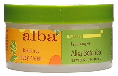 Alba Botanica Kukui Nut Body Cream, 6.5 Ounce - 3 per case.