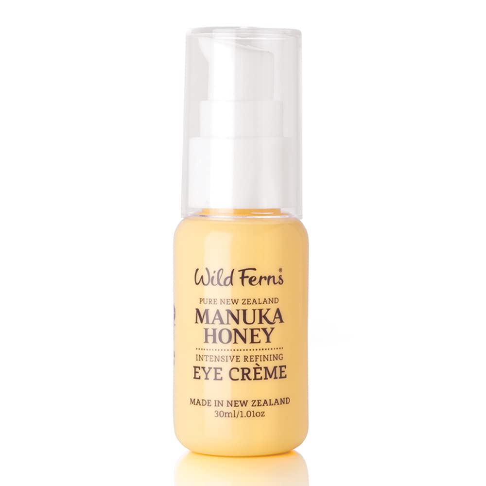 Wild Ferns Manuka Honey Intensive Refining Eye Crme, 92% Natural, 30 Milliliters