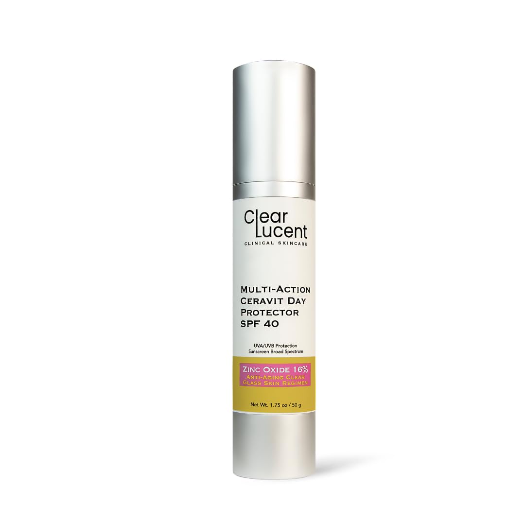 MultiAction CeraVit Day Protector Sunscreen SPF 40  16% Zinc Oxide Mineral SPF | BarrierRepair Sunscreen with Ceramides, Vita