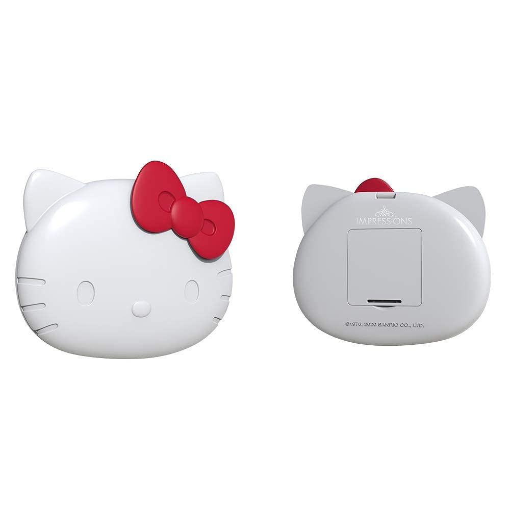 Impressions Vanity Hello Kitty Kawaii Compact Mirror With Touch Sensor Switch For Purse, Led Makeup Mirror With 2X Magnifying To