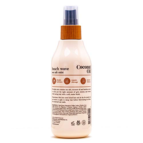 Oliology Coconut Oil Beach Wave Sea Salt Mist Spray - Creates Volume and Tousled Waves, Texture and Style that Lasts All Day (8