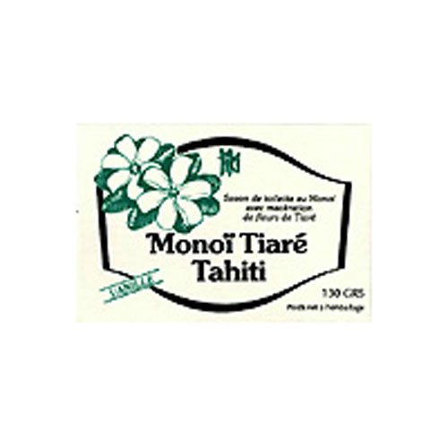 Monoi Tiare Tahiti Toilet Bar Soap Vanilla Coconut Oil - 4.6 Oz