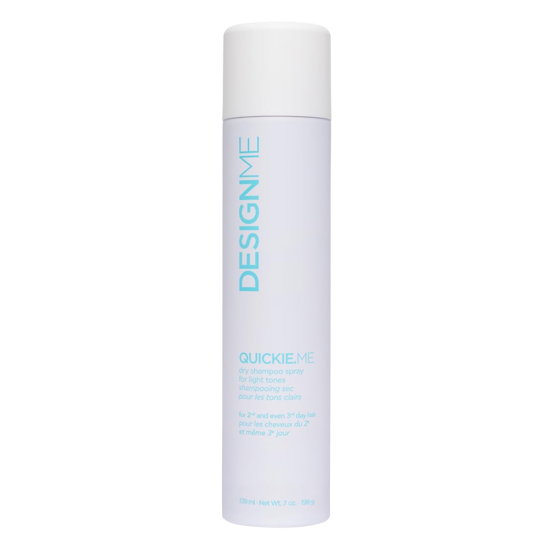 Quickie.Me Dry Shampoo For Light Tones By Designme | Instantly Refreshes, Absorbs Oils | Root-Lifting Formula With Rice Starch |