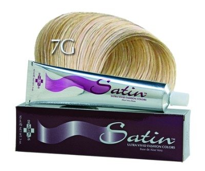 Developlus Satin Color #7G Golden Blonde 3 Ounce (88ml) (3 Pack)