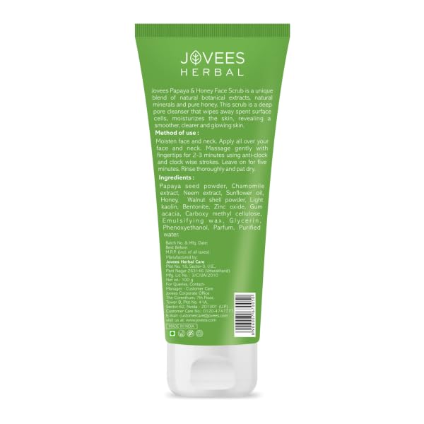 Jovees Facial Scrub - Papaya & Honey - 100gms