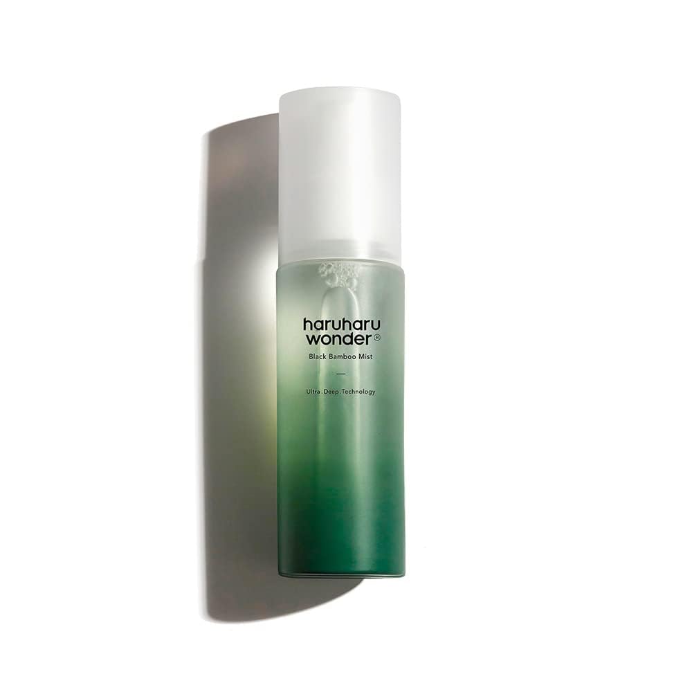 Haruharu Wonder Black Bamboo Mist - Hydrating and Firming skin, Black rice, Panax ginseng for clean and smooth skin surface (2.7