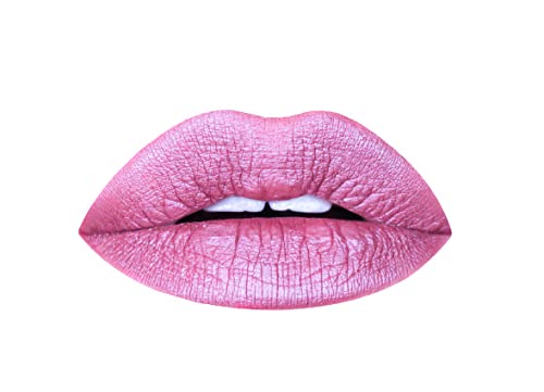 Aromi Berry Fuchsia Metallic Liquid Lipstick | Magenta Pink Lip Color With Shimmery Finish, Vegan, Cruelty-Free, Long-Lasting, S