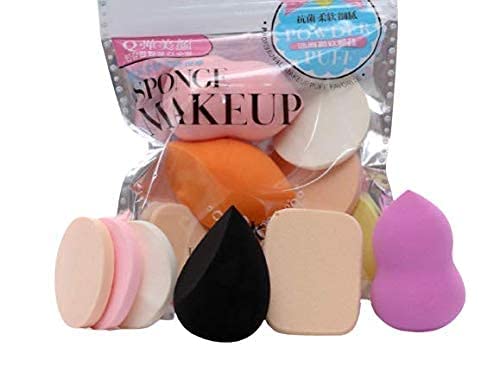 Datnasayad Womens And Girls Tya Fashion Mini 5024 Multicolour Makeup Kit And 6 Multicolour Beauty Blender Sponges Pack, (Pack Of